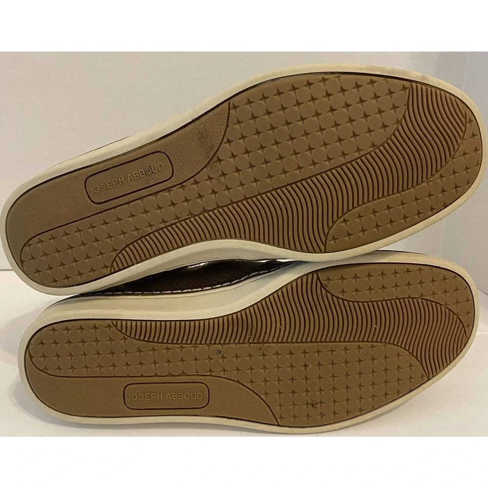 Joseph Abboud Mens Loafers Perforated Brown Suede Slip On Shoes - Picture 8 of 8